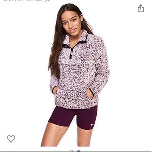 Victoria’s Secret PINK quarter zip Sherpa hoodie